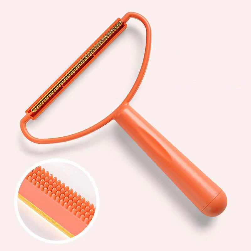 Reusable manual fabric shaver for nylon and fleece, ideal for clothes and home cleaning - Portable double-sided copper lint remover.