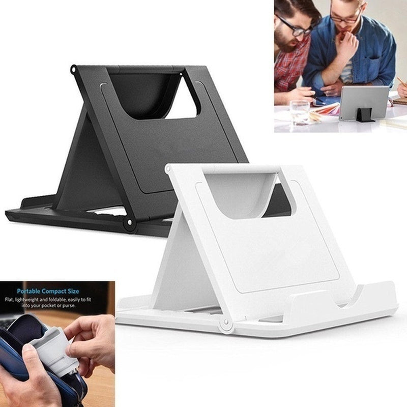 Desktop mobile phone holder with adjustable design, 8.38*7.11cm, available in 6 colors.