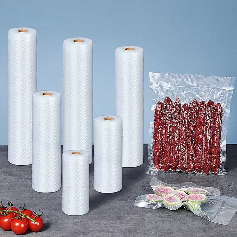 Keep your food fresher for longer with durable food-grade vacuum sealer bags in either 1 or 2pc rolls, essential kitchen supplies.