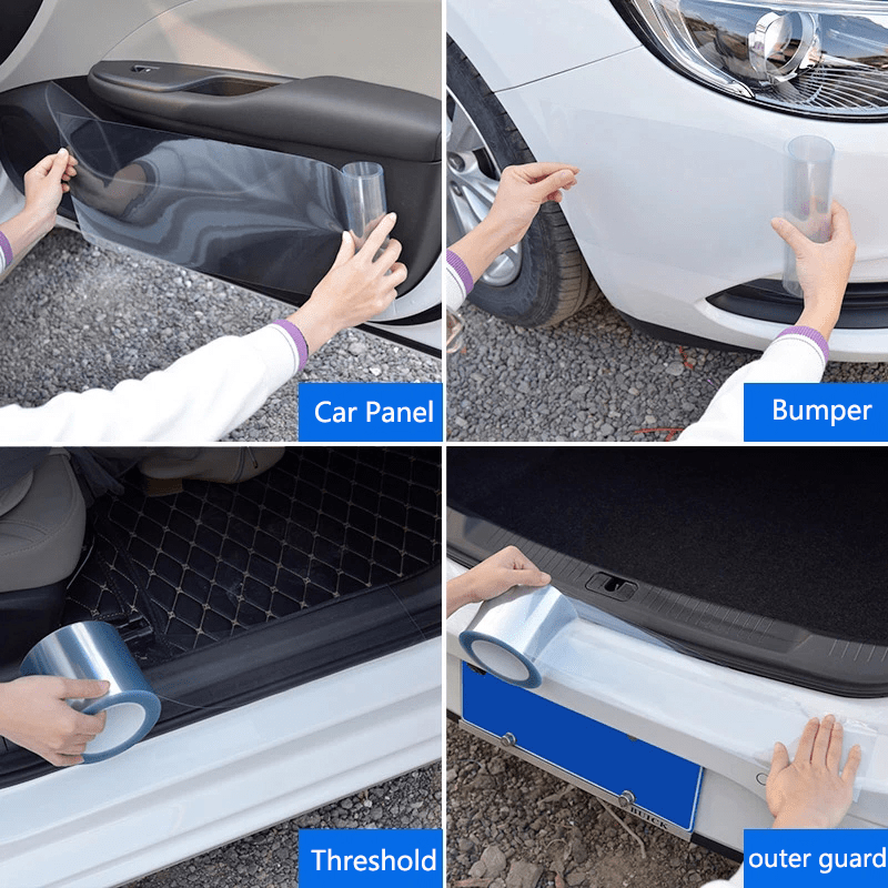 Protect your car with a scratch-resistant, waterproof transparent film.