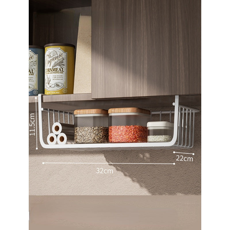 Get the Most Out of Your Kitchen Space with this Convenient Under Shelf Basket!