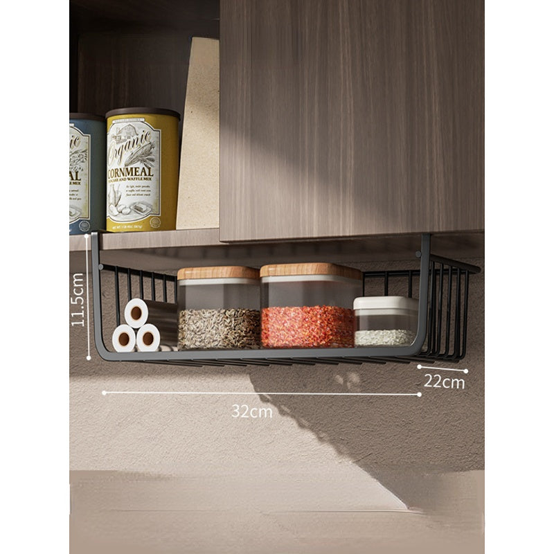 Get the Most Out of Your Kitchen Space with this Convenient Under Shelf Basket!