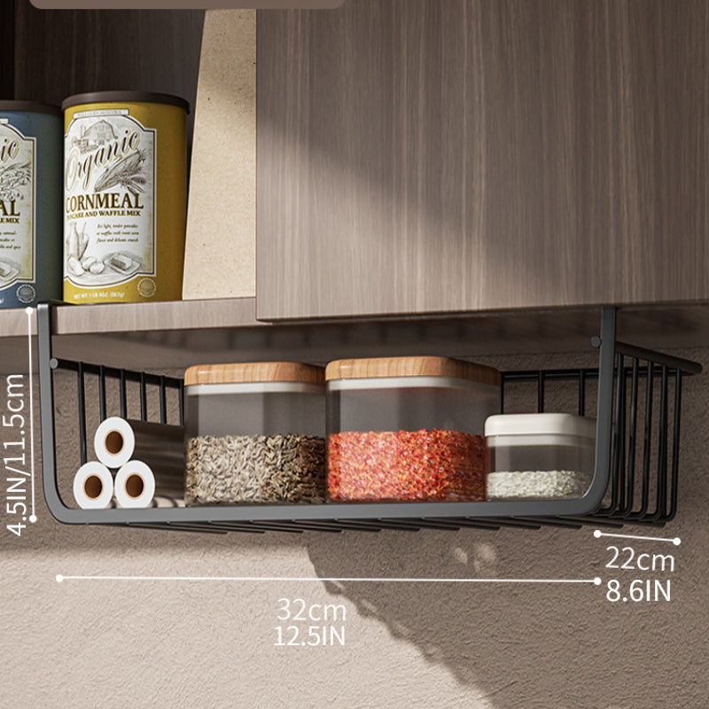 Get the Most Out of Your Kitchen Space with this Convenient Under Shelf Basket!