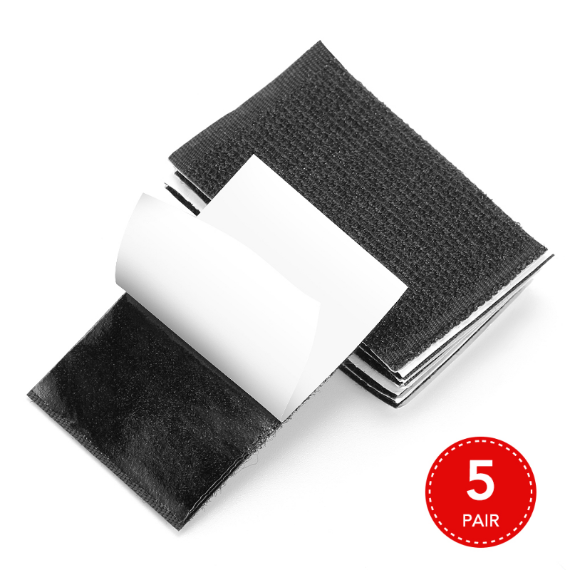 Five sets of car floor mats and rug gripper tape - nylon stickers for securing sofas and rugs, available in black and white.