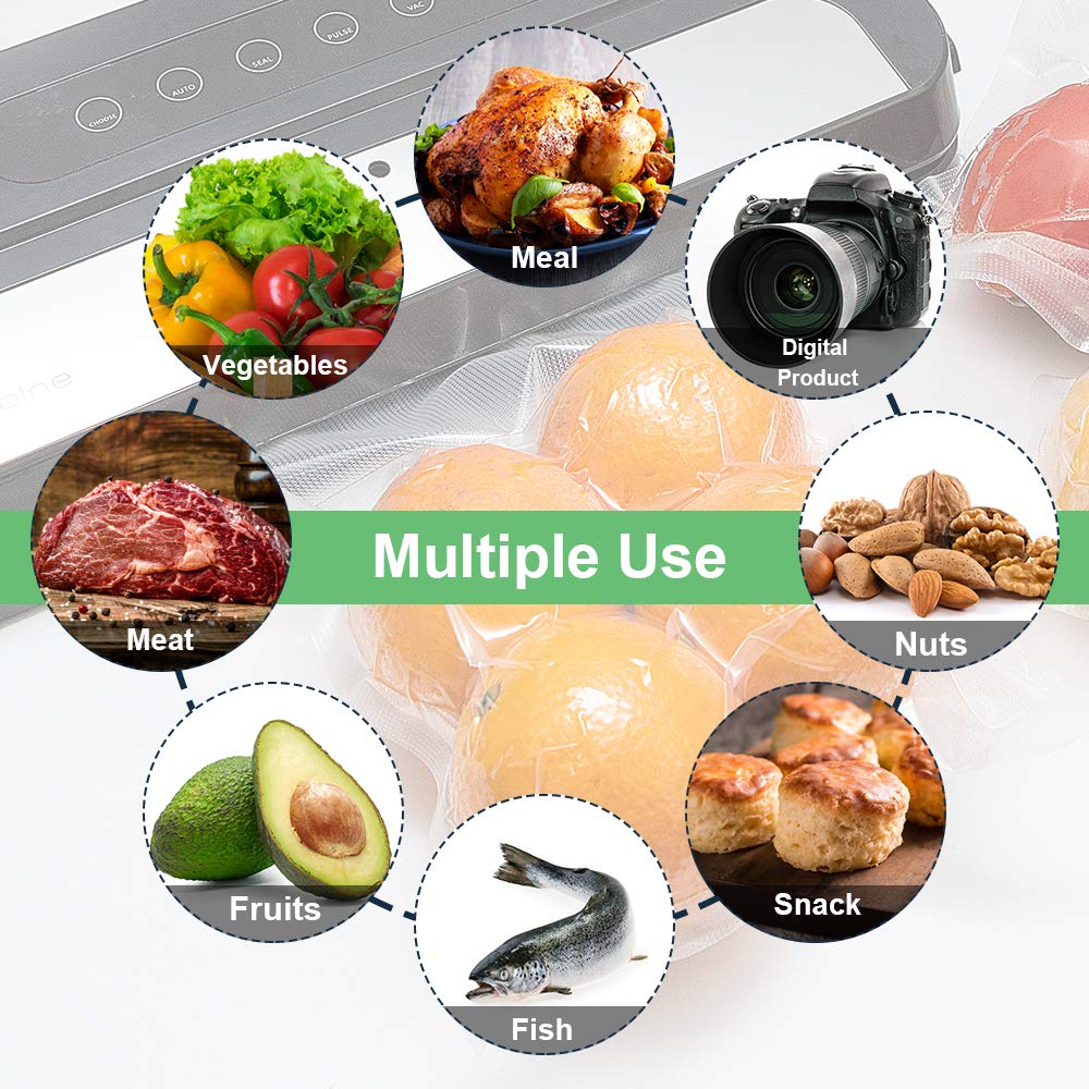 Preserve your food's freshness for extended periods with our Vacuum Sealer Storage Bags - Essential Home Kitchen Supplies & Accessories