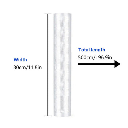 Durable 1pc Vacuum Sealer Rolls and Bags for Food Grade Fresh-Keeping, Thicken Wrapping Bags for Vacuum Sealers - Ideal Kitchen Supplies for Food Saving