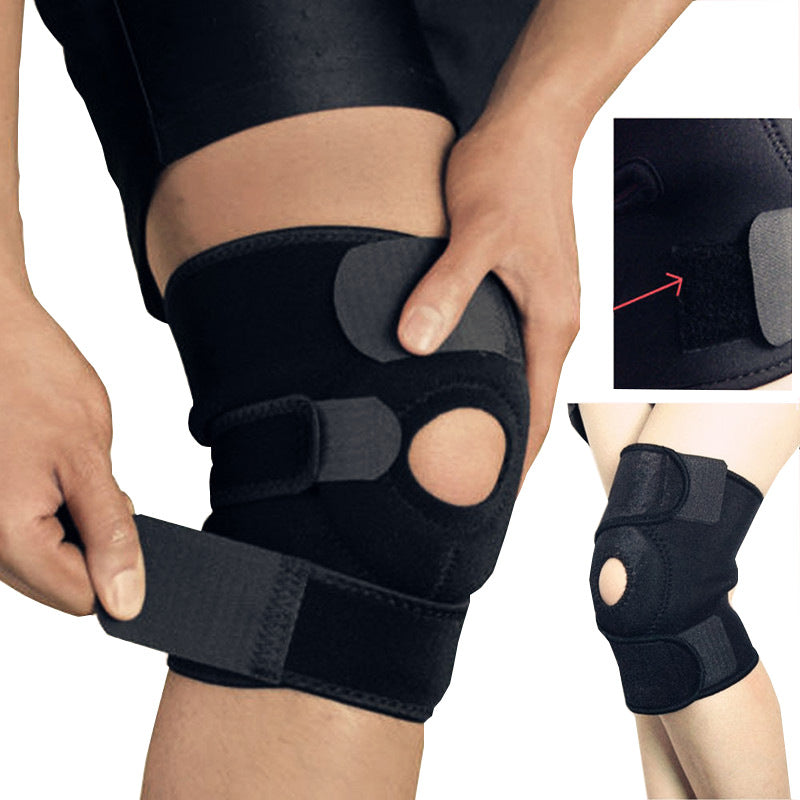 Thin professional sports kneecaps for men and women for activities like running, basketball, and squatting.