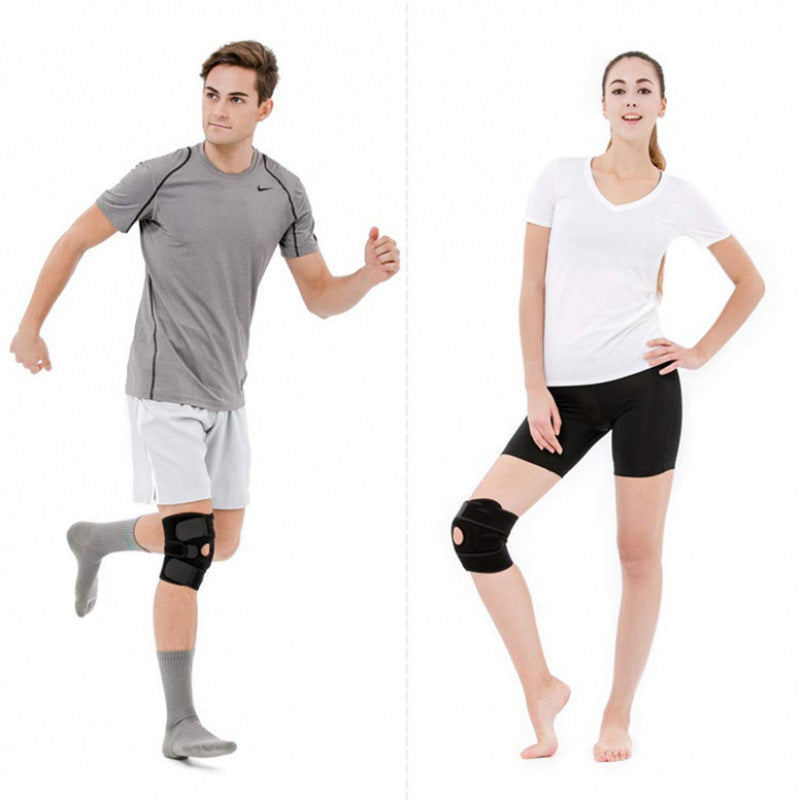 Thin professional sports kneecaps for men and women for activities like running, basketball, and squatting.