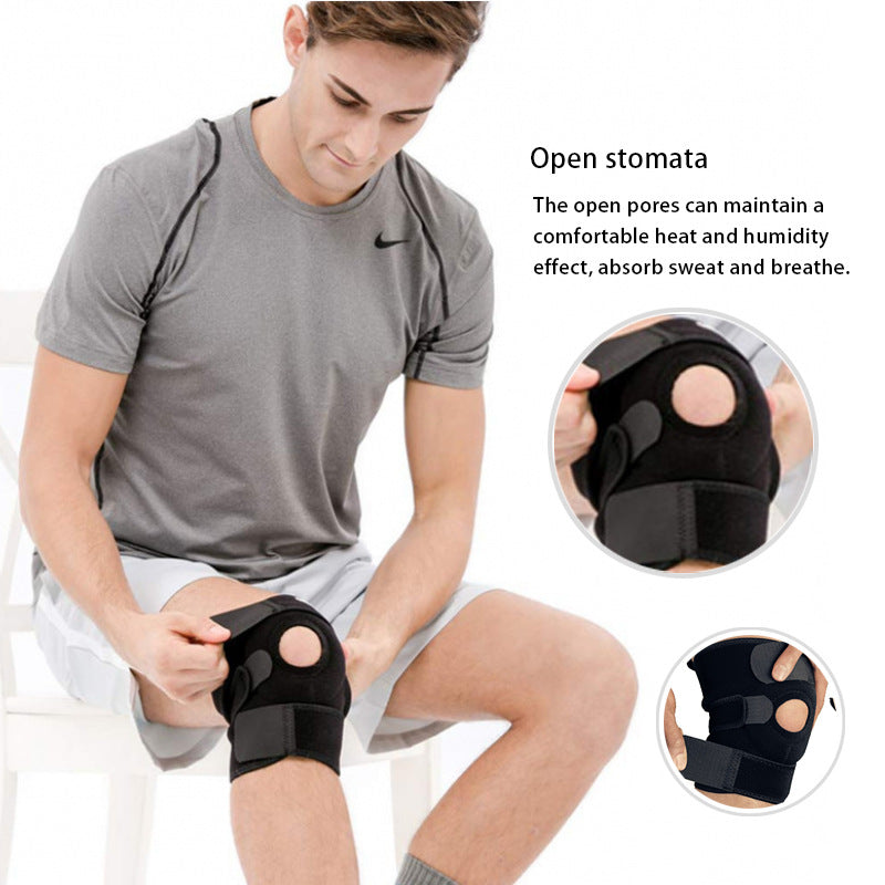 Thin professional sports kneecaps for men and women for activities like running, basketball, and squatting.