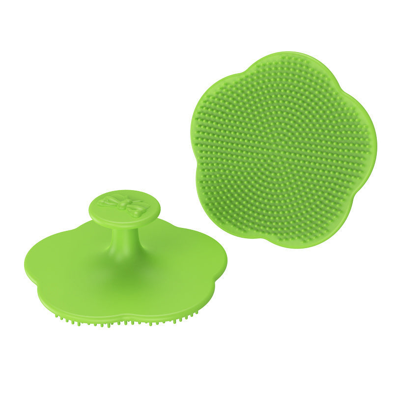 Gentle and plump-headed infant bathing hair cleaning brush massager comb for newborns, perfect for Halloween, Thanksgiving, and Christmas gifting.