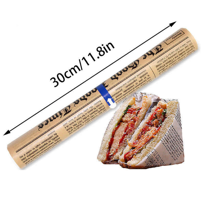 1 pack of printed parchment paper (29.97cm x 500.38cm) with disposable air fryer liners. Non-stick, heat resistant, and waterproof baking sheets. Great for cooking, baking, and using in the kitchen. Perfect kitchen tool and gadget to have for your home