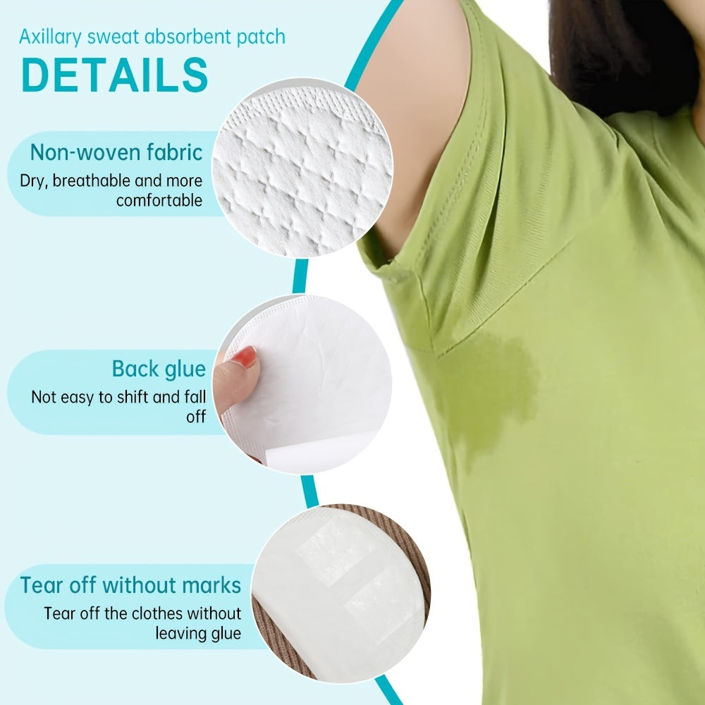 Stay fresh and comfortable all summer with 10 disposable underarm sweat pads.