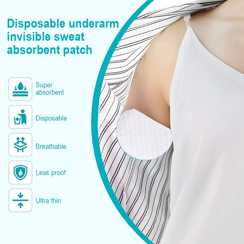 Stay fresh and comfortable all summer with 10 disposable underarm sweat pads.