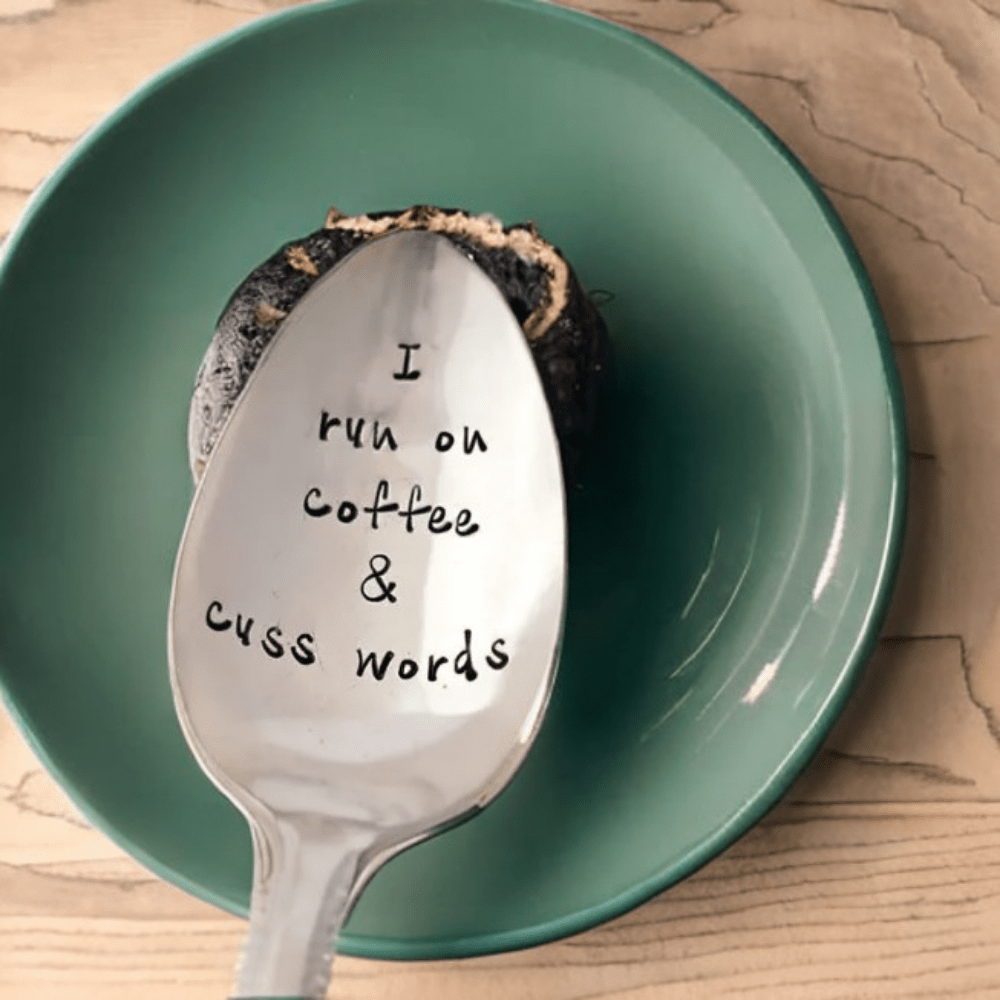 1pc Coffee Cuss Words Spoon - Funny and Unique Gift for Him or Her