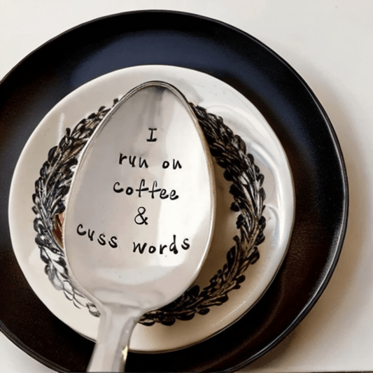 1pc Coffee Cuss Words Spoon - Funny and Unique Gift for Him or Her