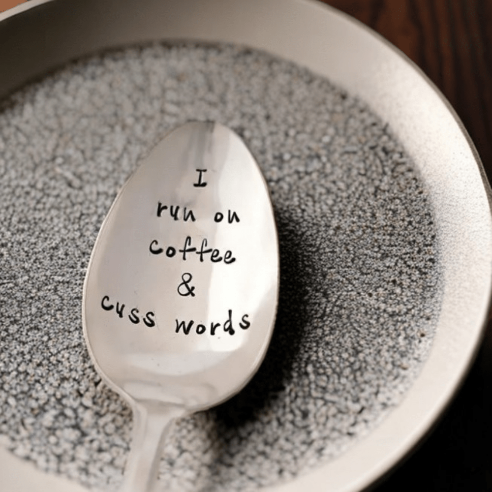 1pc Coffee Cuss Words Spoon - Funny and Unique Gift for Him or Her