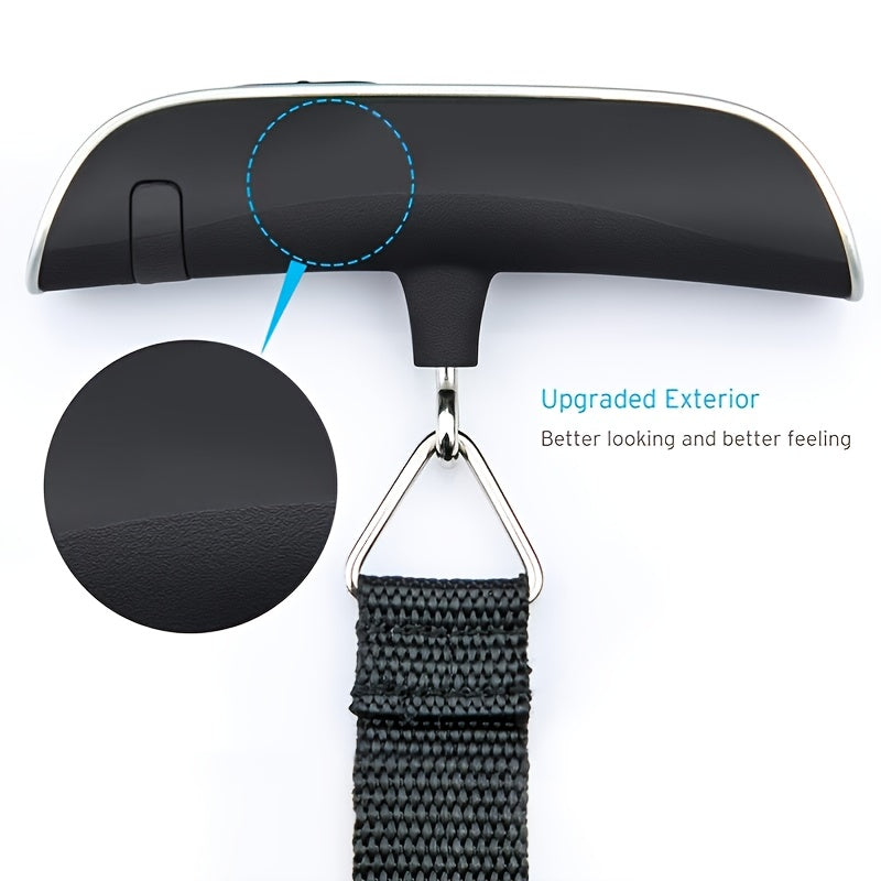 Portable digital luggage scale with backlight LCD display, essential for travel.