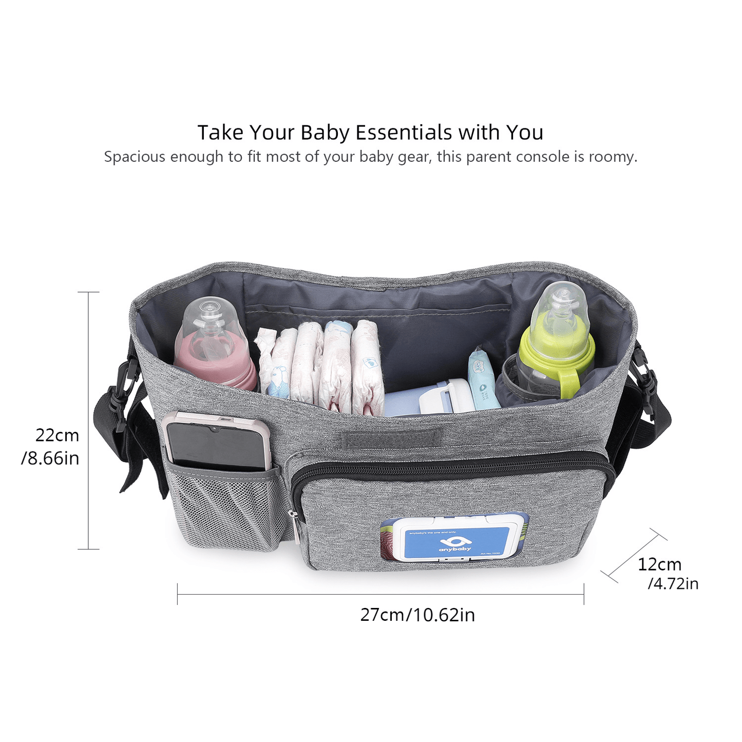 Mother Travel Stroller Bag - Outdoor Storage Bag for Strollers with One-Shoulder Mommy Bag, Wet Wipes and Paper Drawer Function, Heat Preservation - Perfect for Halloween, Thanksgiving, and Christmas Gifts