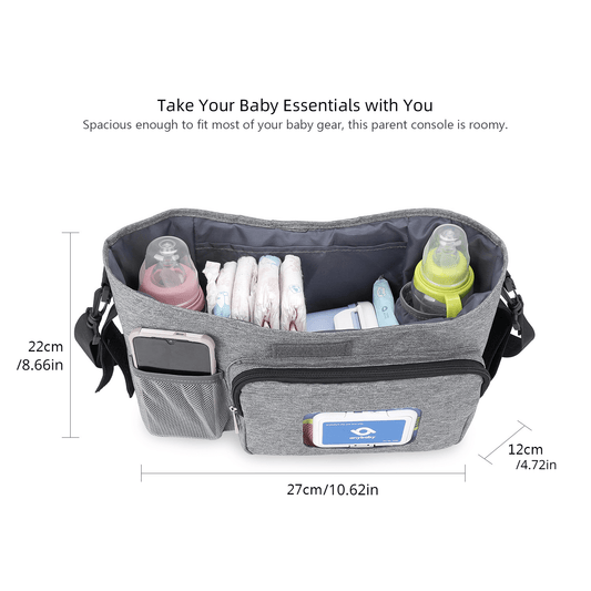 Mother Travel Stroller Bag - Outdoor Storage Bag for Strollers with One-Shoulder Mommy Bag, Wet Wipes and Paper Drawer Function, Heat Preservation - Perfect for Halloween, Thanksgiving, and Christmas Gifts