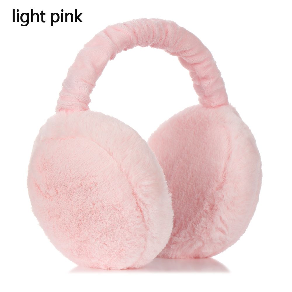 Unisex Foldable Solid Color Earmuffs in Soft Plush, Keep Your Ears Warm and Comfortable During Winter Outdoor Activities, Coldproof Design.