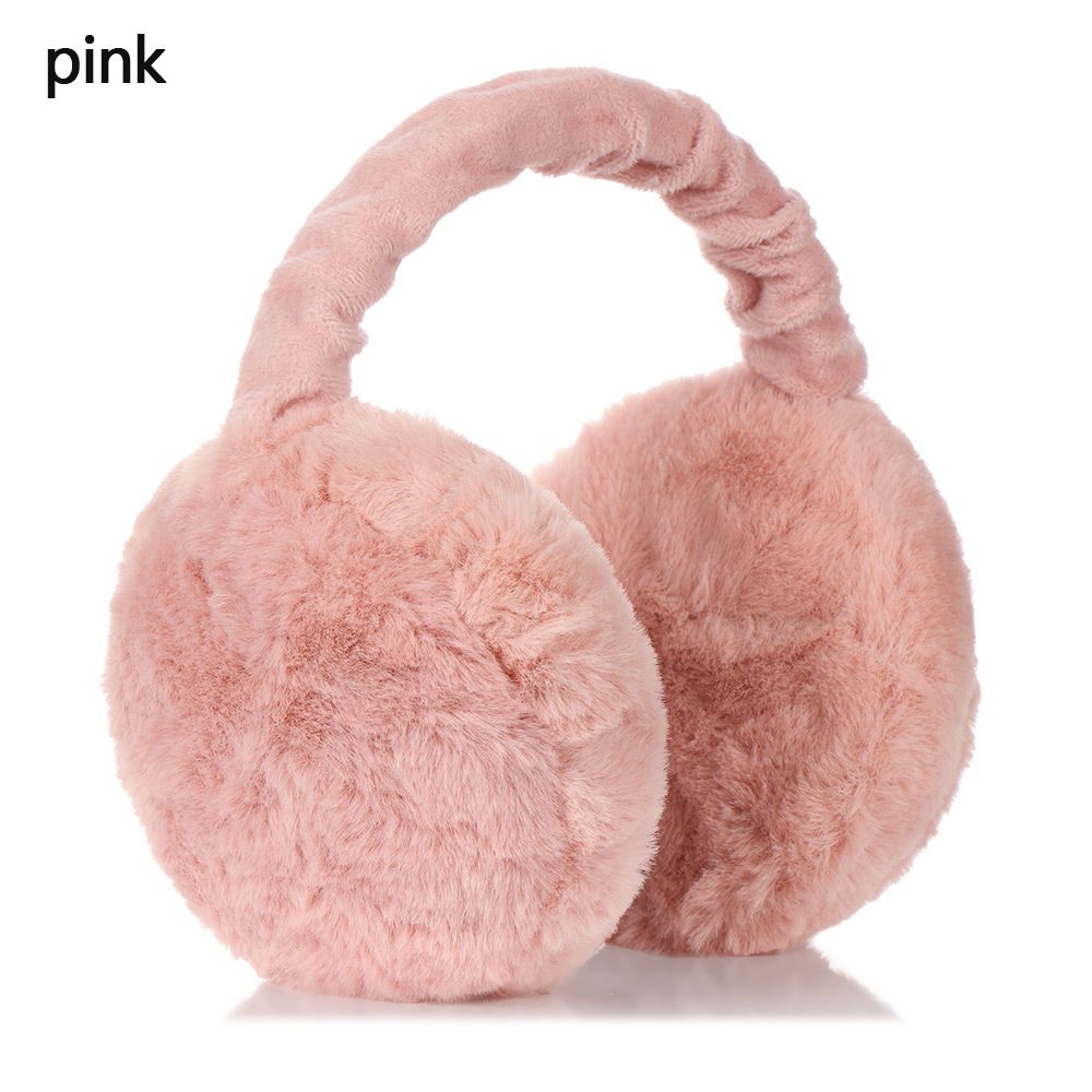 Unisex Foldable Solid Color Earmuffs in Soft Plush, Keep Your Ears Warm and Comfortable During Winter Outdoor Activities, Coldproof Design.