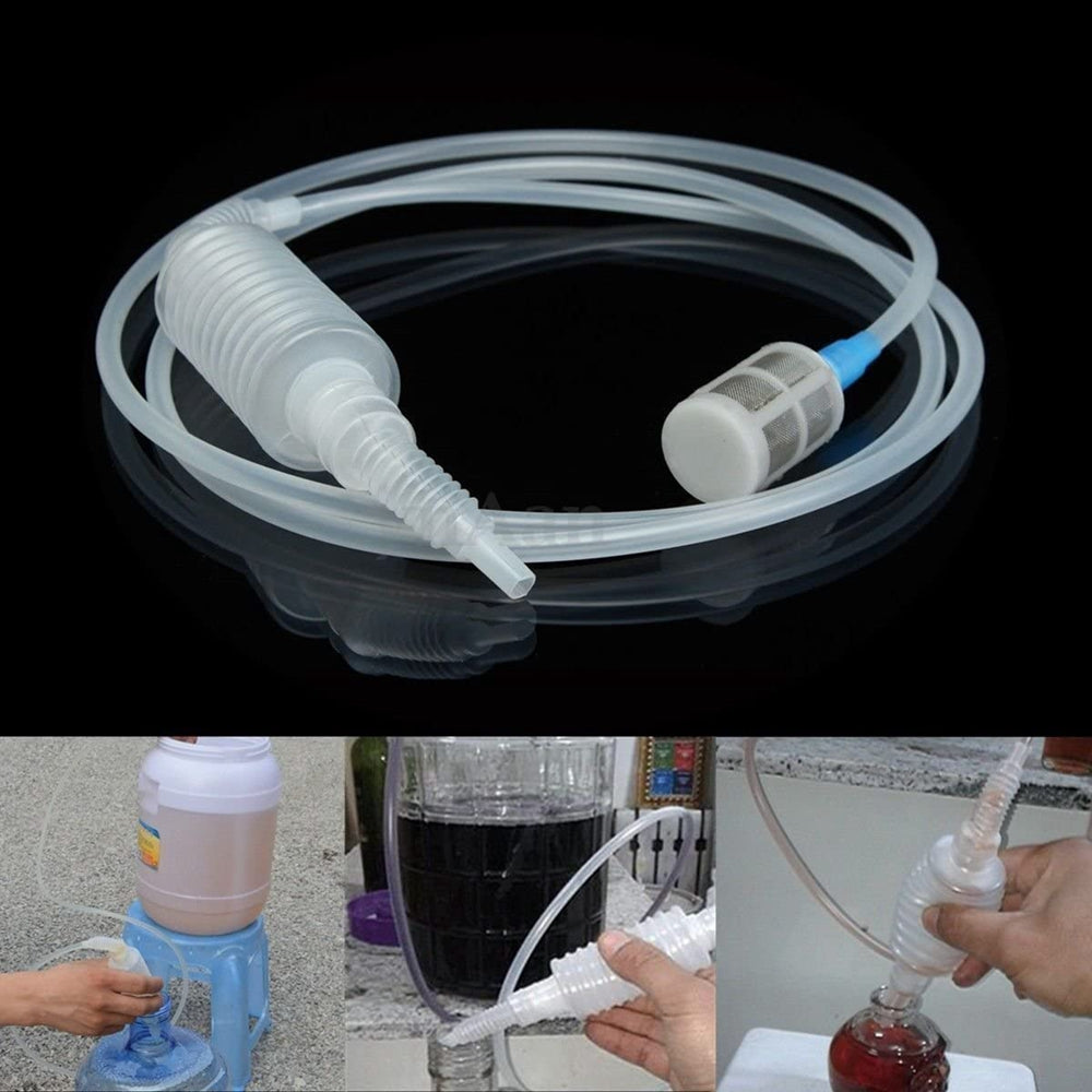 DIY Home Brewing Siphon Hose for Making Red Wine - Food Grade Plastic Alcohol Distiller Filter Tube Tool