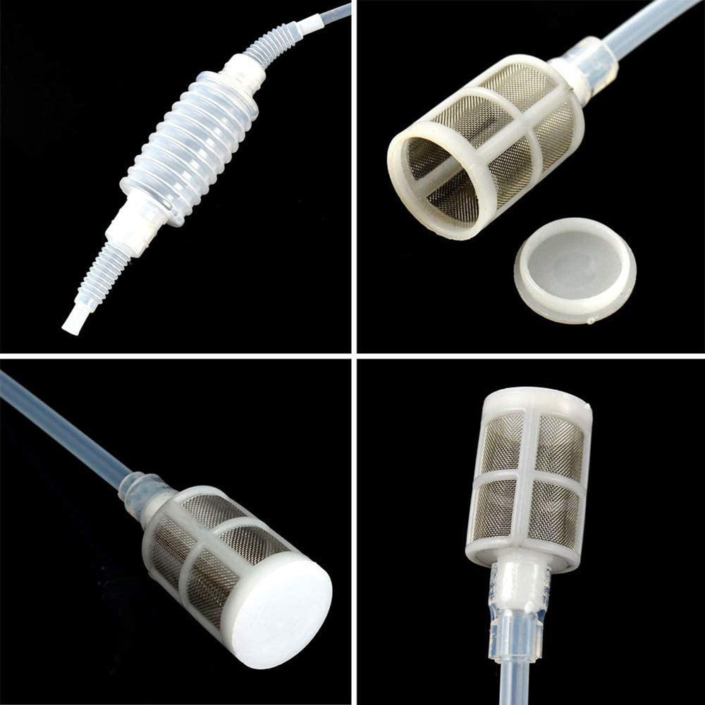 DIY Home Brewing Siphon Hose for Making Red Wine - Food Grade Plastic Alcohol Distiller Filter Tube Tool