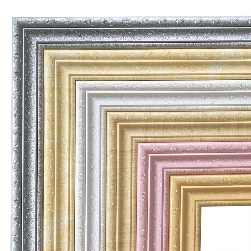 Enhance your home decor with the DIY Oil Painting Diamond Picture Frame Sticker, perfect for adding a touch of elegance to your walls. This versatile product can also be used as a wall trim line or skirting border, making it an ideal choice for home