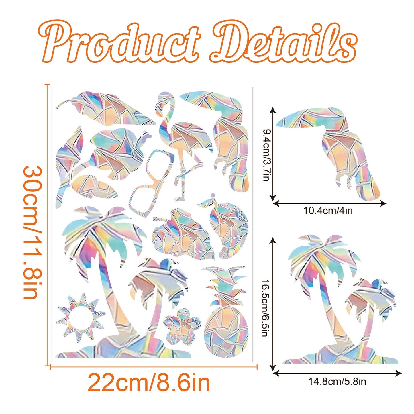 One piece of Colorful Rainbow Prism Butterfly Suncatcher Window Stickers - Electrostatic Glass Decals for Both Sunlight and Privacy