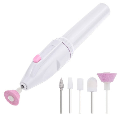 5 in 1 Electric Nail File Set for Manicure and Pedicure Art.