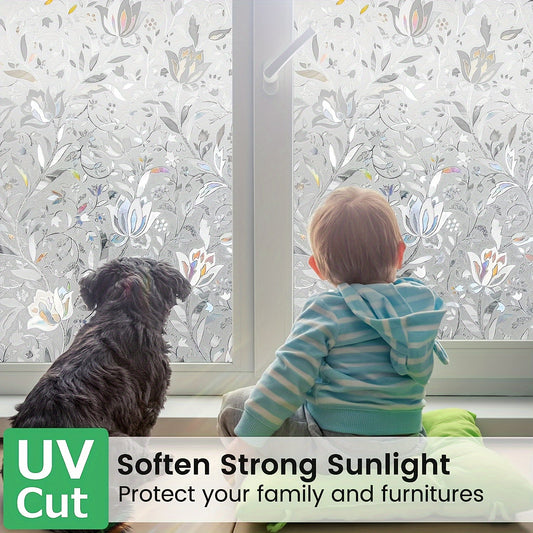 Frosted Glass Window Film - 1 Piece, Static Clings for Privacy and Home Decor