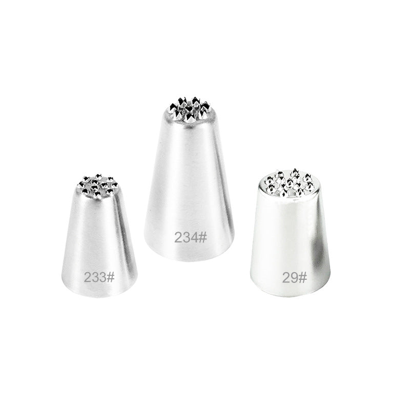 Stainless Steel Cake Decorating Set with 3 Seamless Icing Tips, Grass Piping Nozzles, and Silk Flower Tools - Perfect for Professional and Home Baking, Great for Sports-Themed Parties and Cake Decorating Supplies