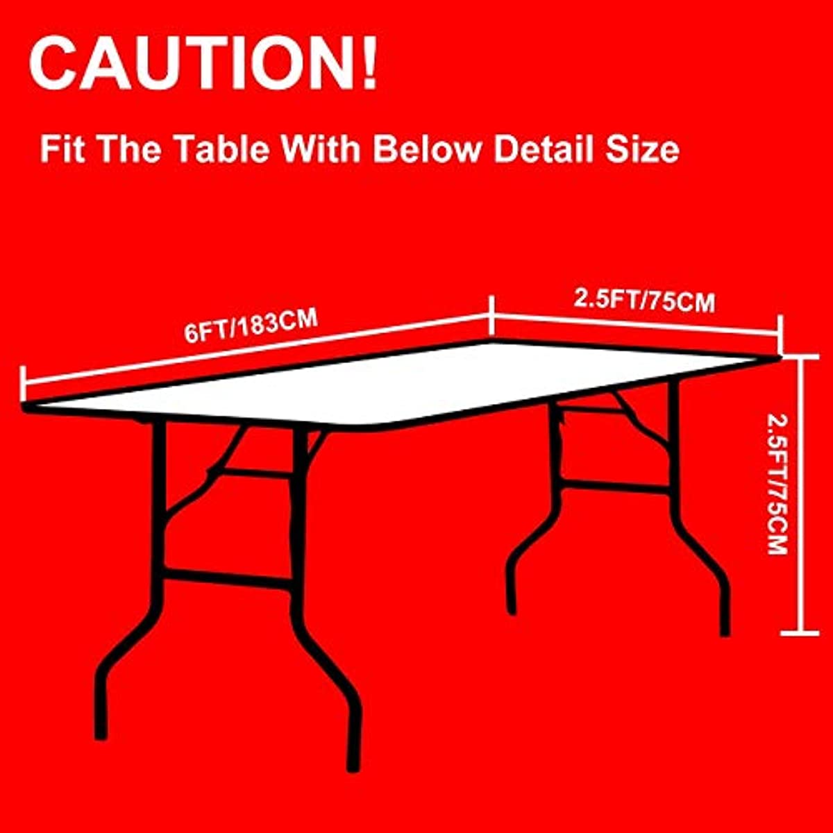 Spandex Table Cover: This Synthetic, Tight-Fitting Cover is Washable, Wrinkle Resistant, and Stretchy for Rectangular Patio Tables at Events, Weddings, Banquets, and Parties - 1 Piece