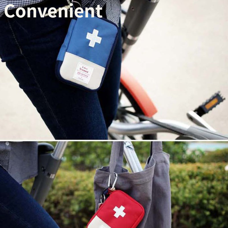 Convenient Portable Medicine Storage Bag for Travel, Camping, and Home Use - Zippered Medical Pouch for Easy Access