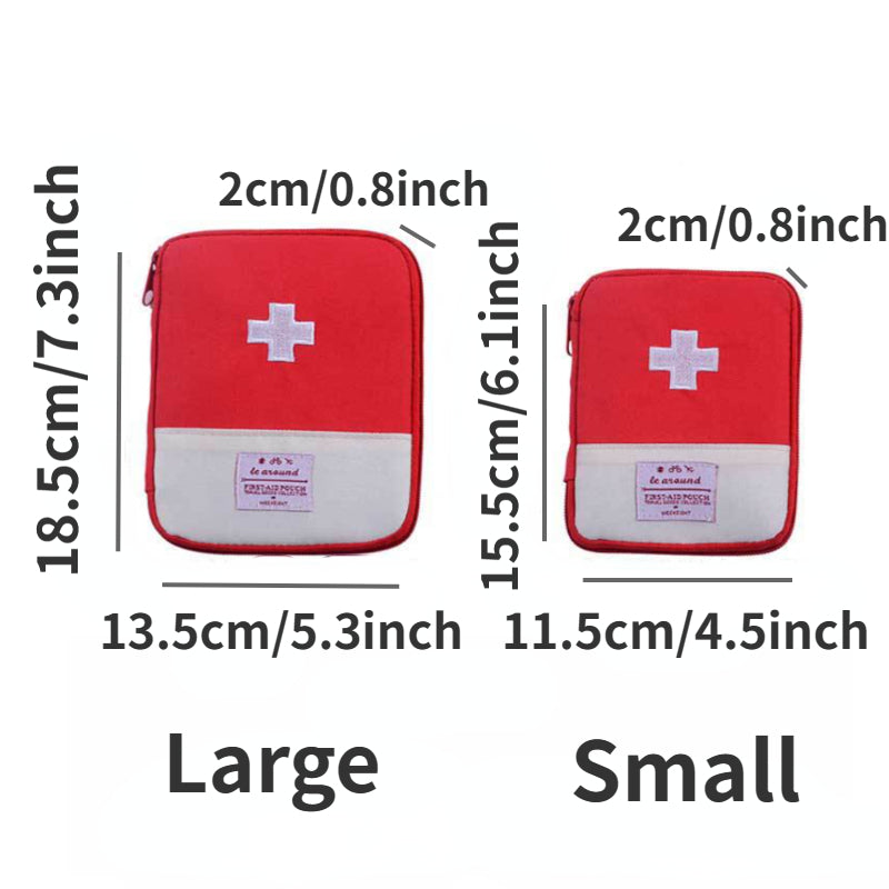 Convenient Portable Medicine Storage Bag for Travel, Camping, and Home Use - Zippered Medical Pouch for Easy Access