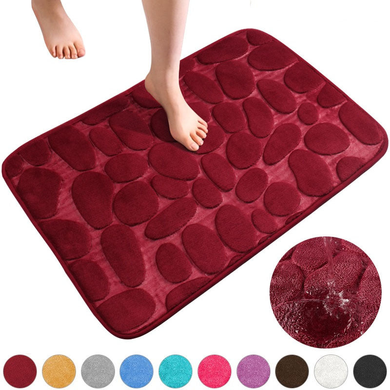 Bathroom Floor Mat for Water Absorption and Anti-Skid Protection, Ideal for Bedroom, Kitchen, Laundry Room, Shower, and Indoor Use. A Must-Have Home Essential for Bathroom and Bedroom Comfort.