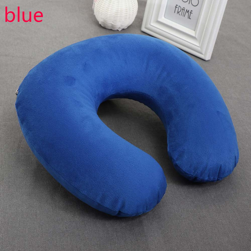 Travel in comfort with this Plush Memory Foam U-Shaped Travel Neck Pillow. Designed to provide optimal support for your head and neck, this cushion is perfect for long flights and daily relaxation. The machine washable cover makes it easy to keep clean