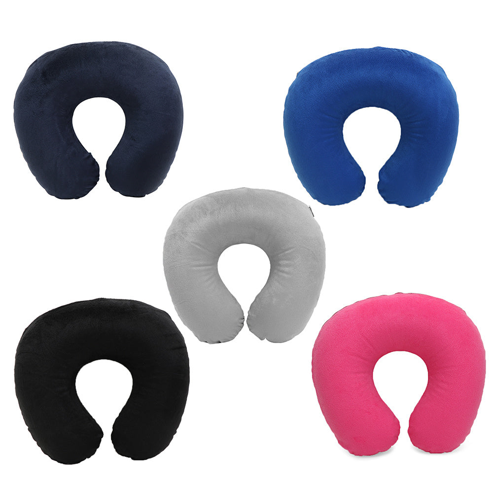 Travel in comfort with this Plush Memory Foam U-Shaped Travel Neck Pillow. Designed to provide optimal support for your head and neck, this cushion is perfect for long flights and daily relaxation. The machine washable cover makes it easy to keep clean