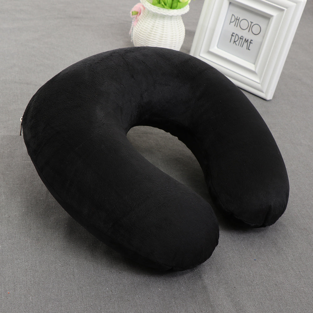 Travel in comfort with this Plush Memory Foam U-Shaped Travel Neck Pillow. Designed to provide optimal support for your head and neck, this cushion is perfect for long flights and daily relaxation. The machine washable cover makes it easy to keep clean