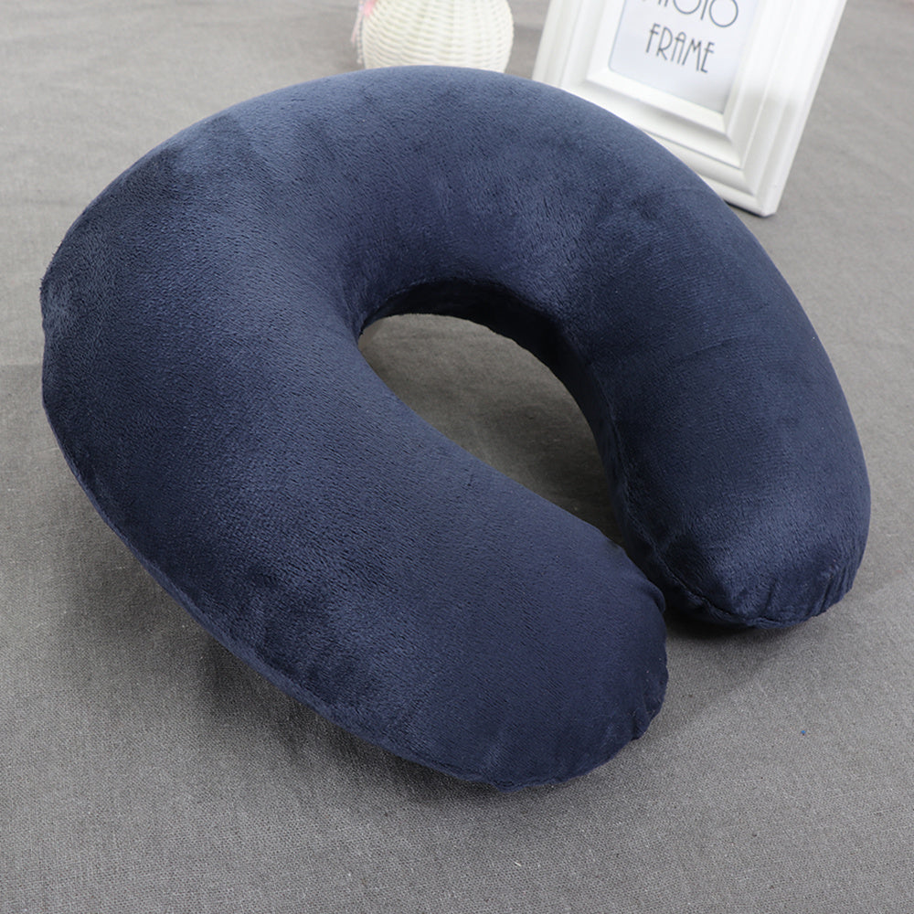 Travel in comfort with this Plush Memory Foam U-Shaped Travel Neck Pillow. Designed to provide optimal support for your head and neck, this cushion is perfect for long flights and daily relaxation. The machine washable cover makes it easy to keep clean