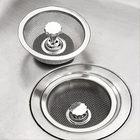 Upgrade your kitchen sink with a stainless steel water filter including a plug.