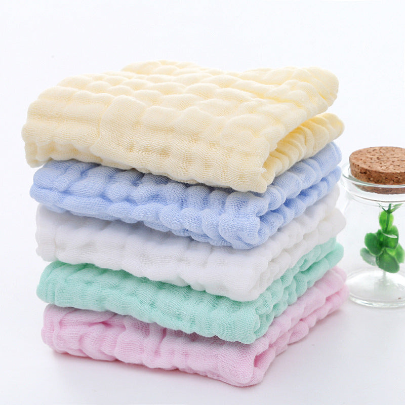 Soft and Gentle 6-Layer Muslin Kids Washcloths - Ideal for Delicate Skin, Great for Baby Shower Gifts & Registry (Set of 5, 27.94x27.94 cm, Variety of Patterns)