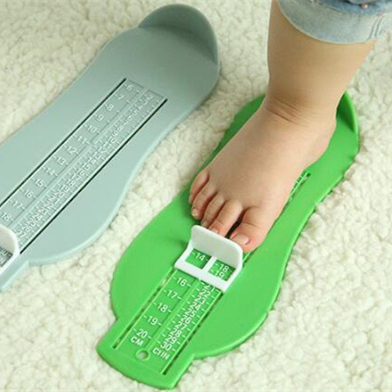 Baby foot measuring tool for shoes sizes.