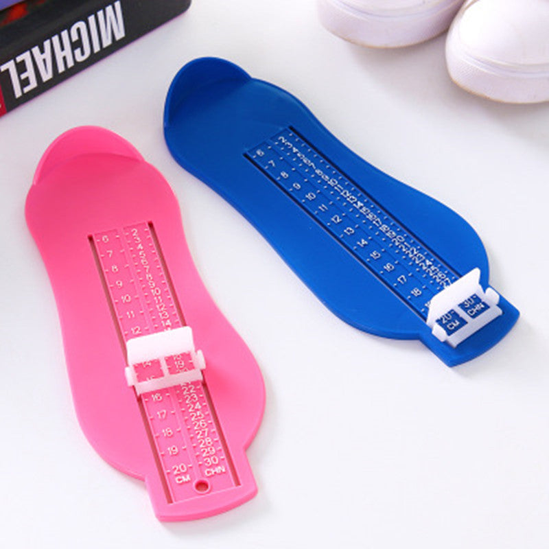 Baby foot measuring tool for shoes sizes.