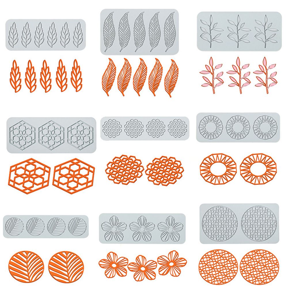 Silicone Mold for DIY Craft Baking: Flower Leaf Patterns Cake Lace Mat - Ideal for Decoration and Printing Molds