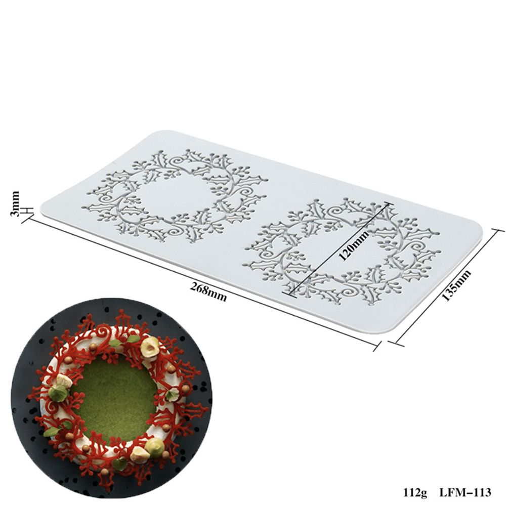 Silicone Mold for DIY Craft Baking: Flower Leaf Patterns Cake Lace Mat - Ideal for Decoration and Printing Molds