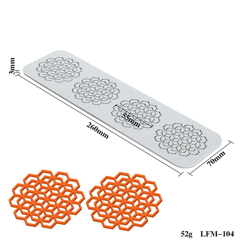 Silicone Mold for DIY Craft Baking: Flower Leaf Patterns Cake Lace Mat - Ideal for Decoration and Printing Molds