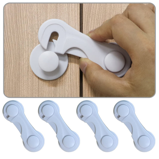 Set of 5 High-Quality Adjustable Drawer Locks for Baby and Child Safety, Perfect for Christmas, Halloween, or Thanksgiving Gifts