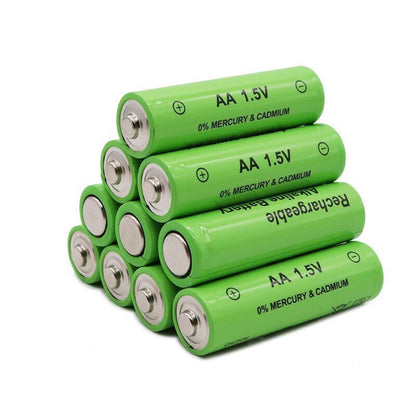 8 Alkaline Rechargeable Batteries, AA-AAA, 1.5V 1000-1200mAh