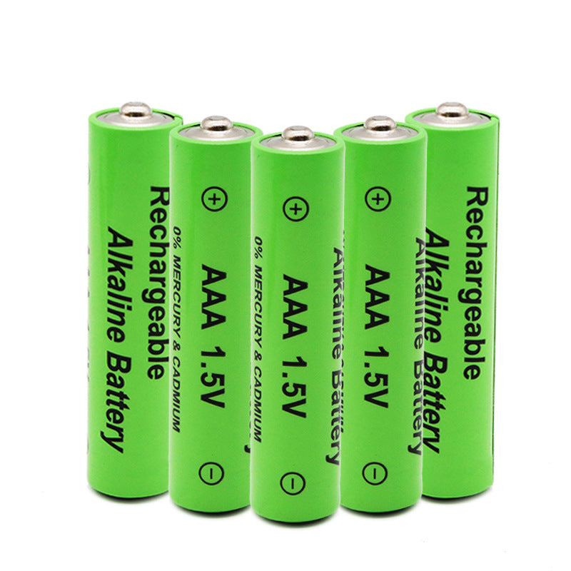 8 Alkaline Rechargeable Batteries, AA-AAA, 1.5V 1000-1200mAh